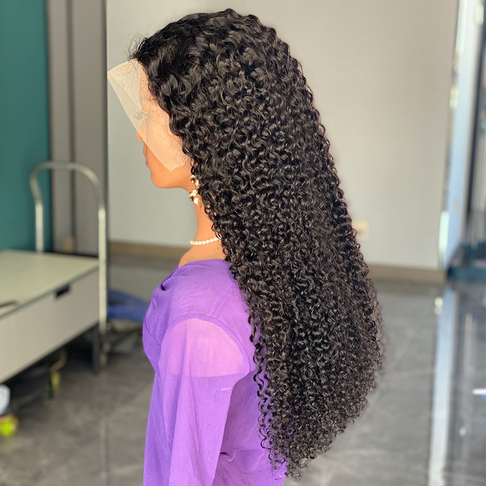 Water Wave Curly 200% Density HD Lace Frontal Wig Brazilian 26 30 Inch 13x4 Glueless Loose Deep Wave Human Hair Lace Front Wig for Women
