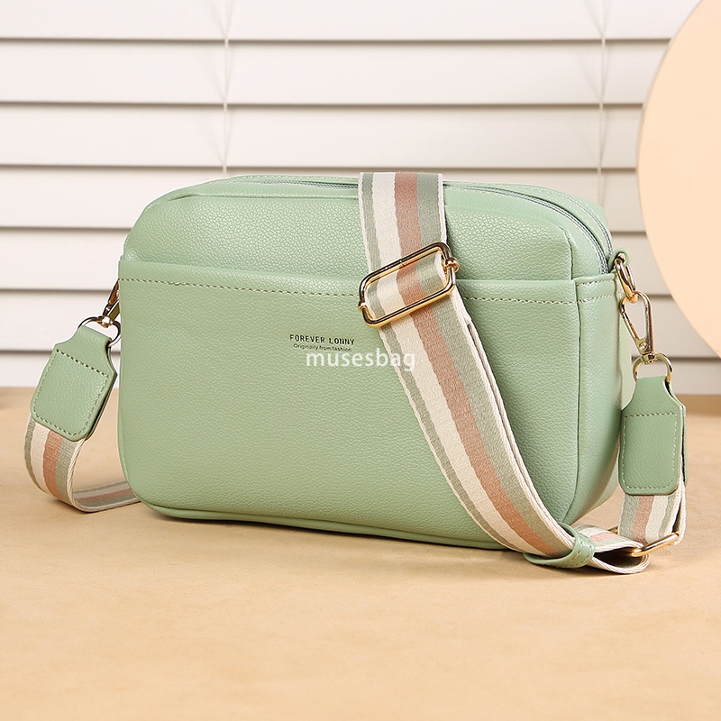 Designer Women's High Quality Fashionable and Practical Lightweight Bag Cross border Solid Color PU Retro Multi functional Crossbody Bag Single S