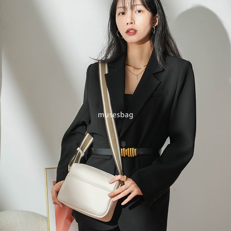 Trendy Women's Fashion Bag Temperament Solid Color PU Multi functional Crossbody Bag Large Capacity Lightweight One Shoulder Small Square Bag
