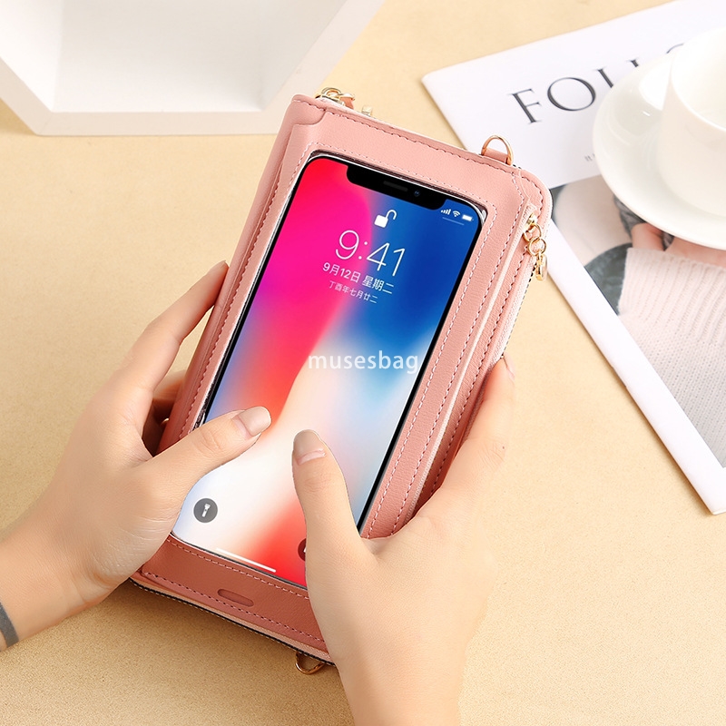 Designer Women's High Quality Elegant and Fashionable Long Wallet Simple and Multi functional Touchscreen Wrist Phone Zero Wallet Korean Portable