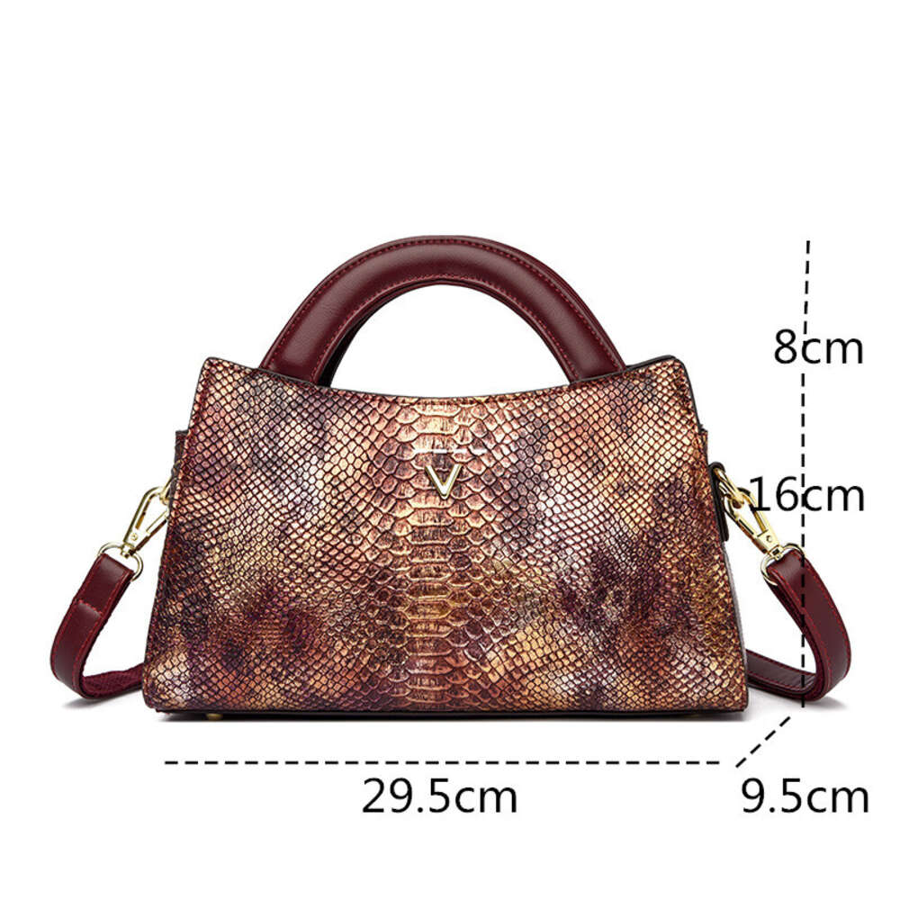 2023 Womens Designer Crocodile Pattern Shoulder PU Leather Brand Woman Crossbody Casual Handbag Bright Colour Bag H6.17#52 ddmythur