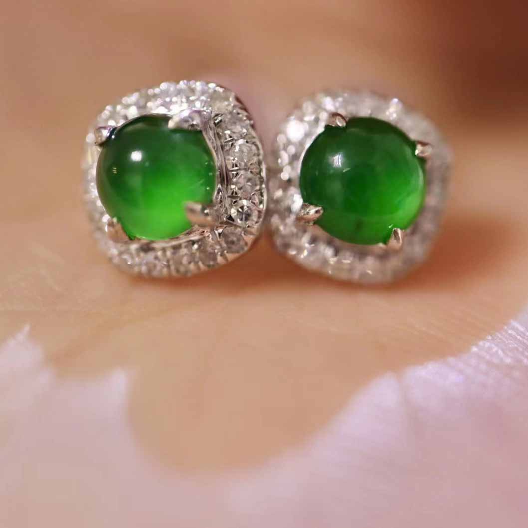 Sterg Stud Women, Sier Simple Fashion Jewelry, Emerald Agate CZ Dia Gemstone Earrings for Party, Lover's Gift
