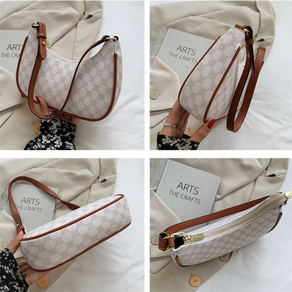 Toptrends French Style Underarm Small Shoulder Bags For Women 2023 Trend Design PU Leather Half Moon Ladies Handbags And Purses H6.17#32