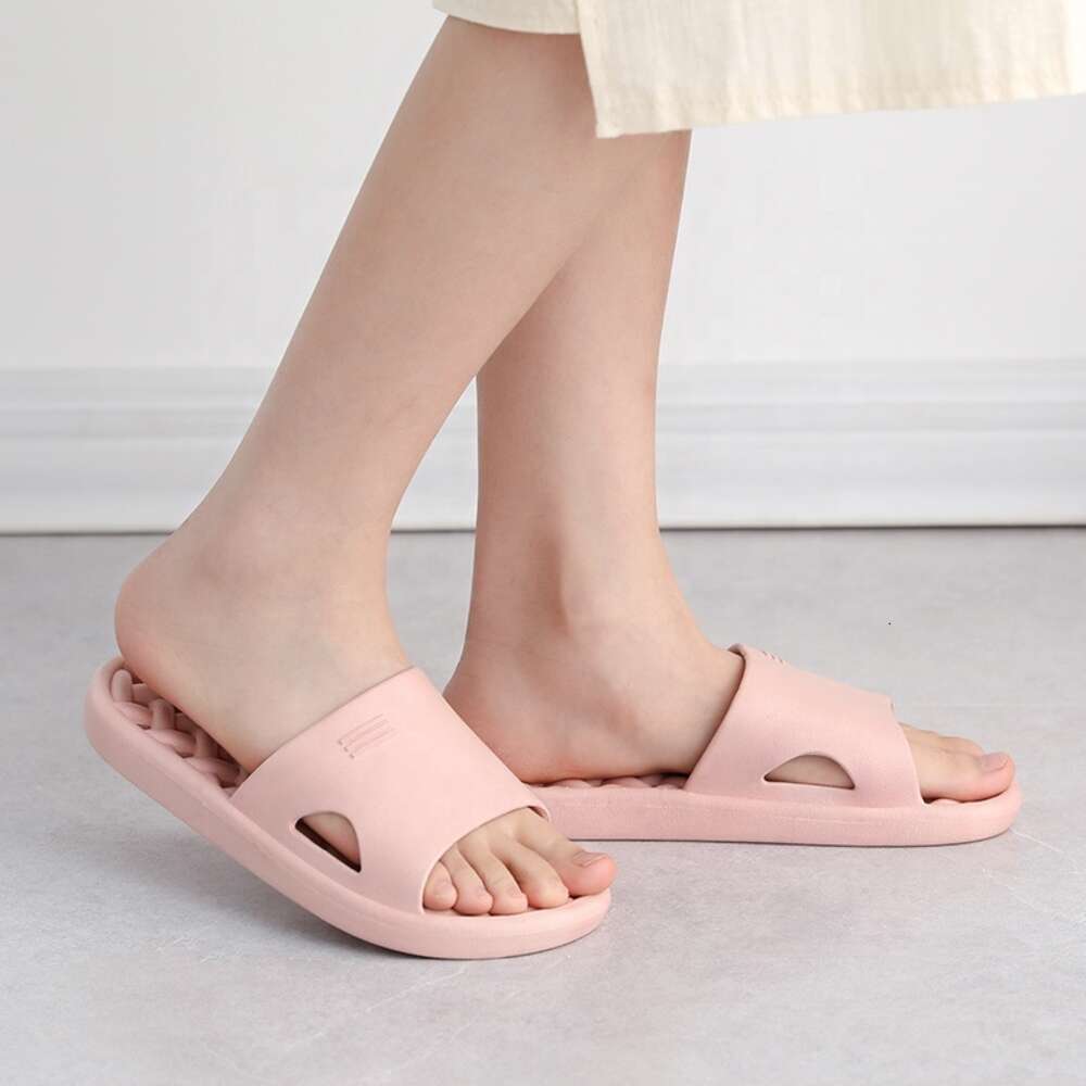 Bathroom Men Sandals Slippers Summer Women's Bathing Anti Slip Leak Quick Drying Hollow Soft Bottom Hole Indoor Home