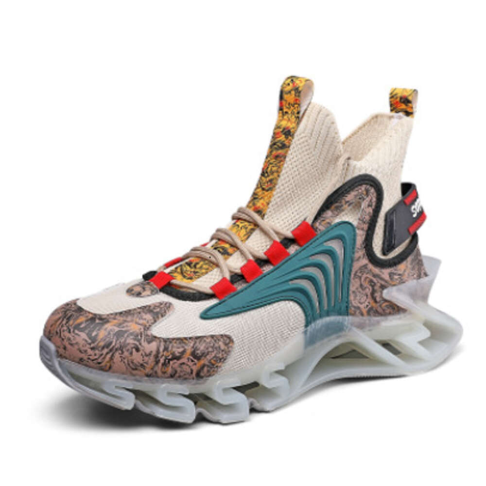 Fashion Sports Men's Casual New Spring Breathable Shark Blade Shoes Men High-quality Running Sneakers