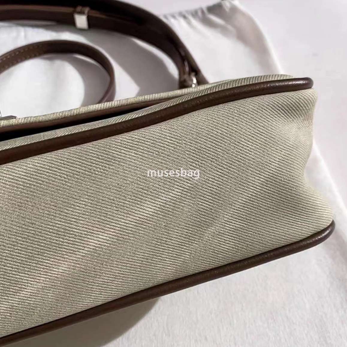 High end fashion street trend daily matching denim stick bag for women's new high-end texture niche original crossbody shoulder underarm bag