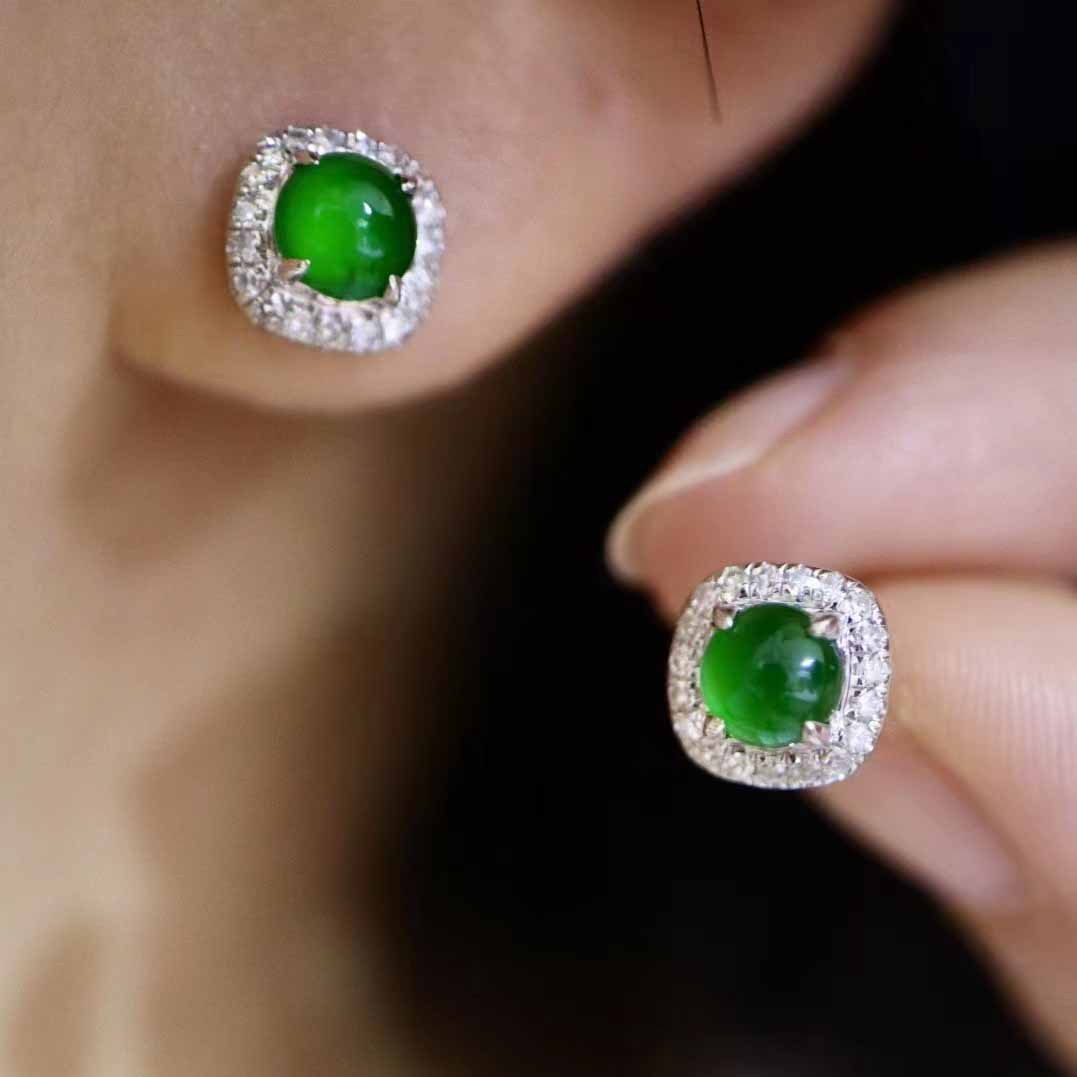 Sterg Stud Women, Sier Simple Fashion Jewelry, Emerald Agate CZ Dia Gemstone Earrings for Party, Lover's Gift