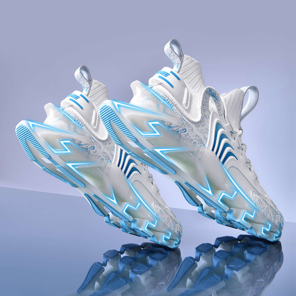 Fashion Sports Men's Casual New Spring Breathable Shark Blade Shoes Men High-quality Running Sneakers