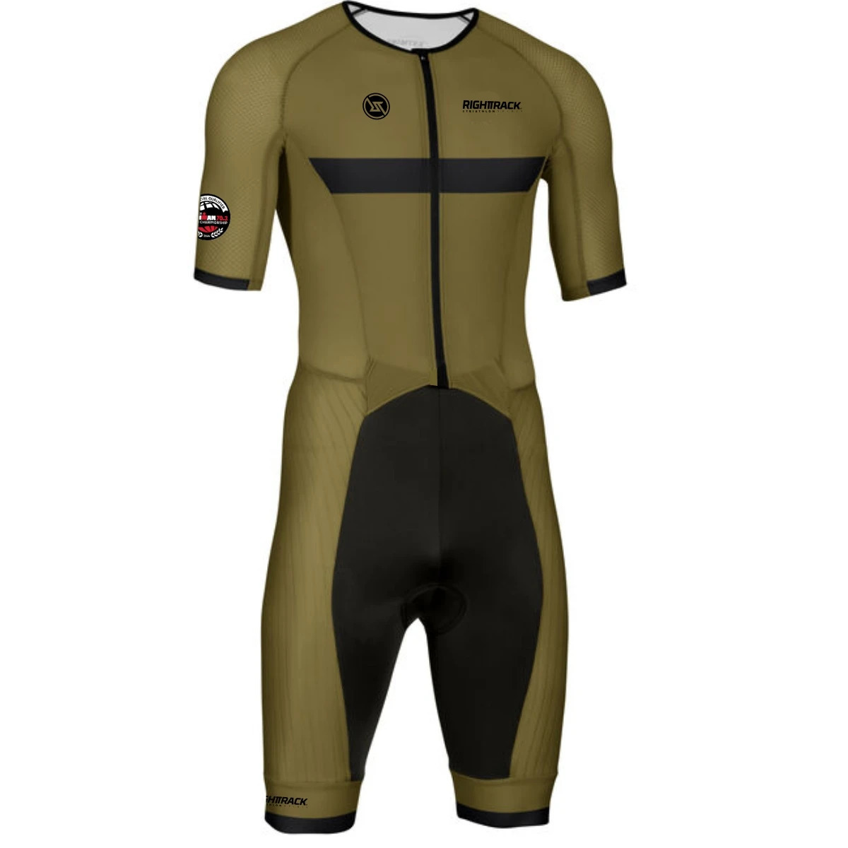 RIGHTTRACK Trisuit Mens Summer Triathlon Race Short Sleeve Skinsuit Clothing Swimming Cycling Running Competition Apparel 240620