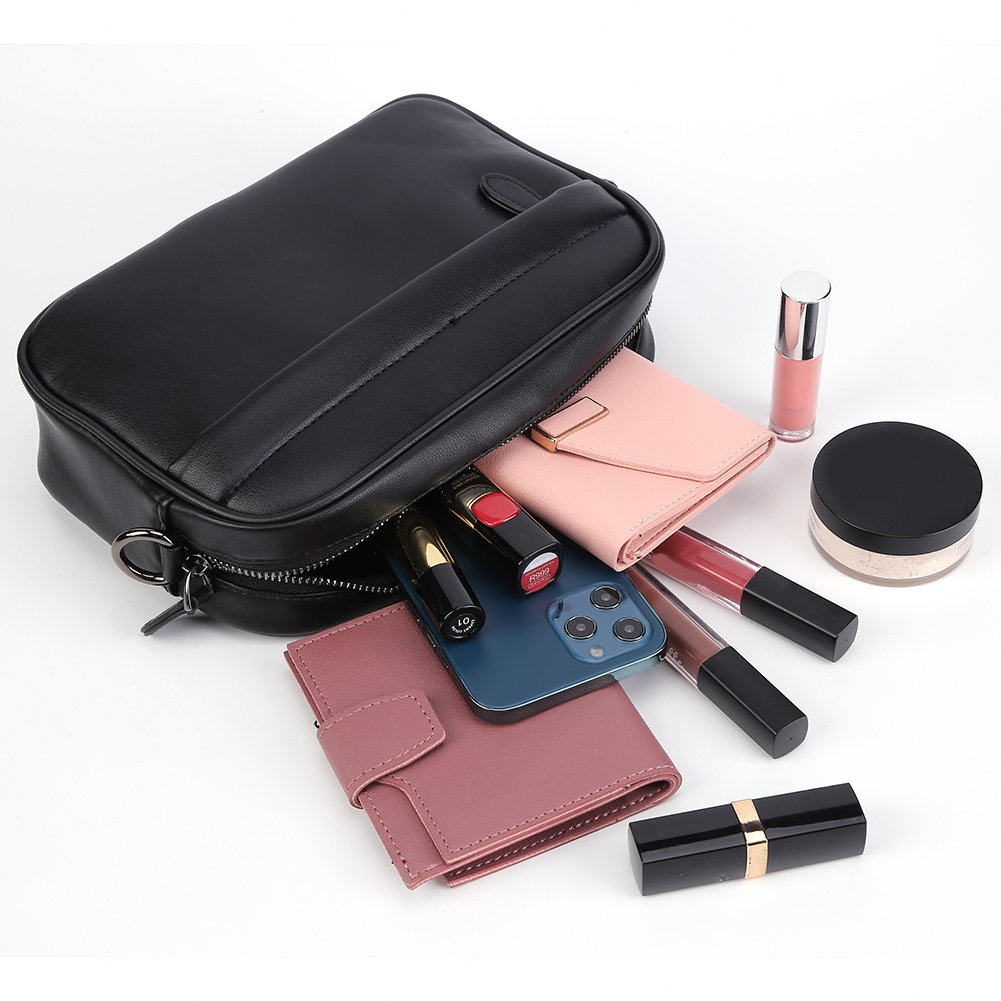Casual Men's Business Shoulder Genuine PU Leather Messenger Wide Strap Crossbody Square Plaid Designer Male Sg Bag | 2024 Collection 4 19636