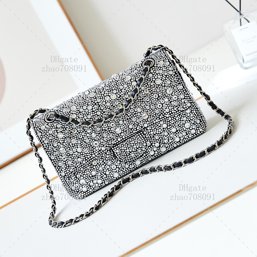 Diamond Flap Bag Women's Shoulder bag 25cm Designer Bag Genuine Leather Chain Bag With box C619
