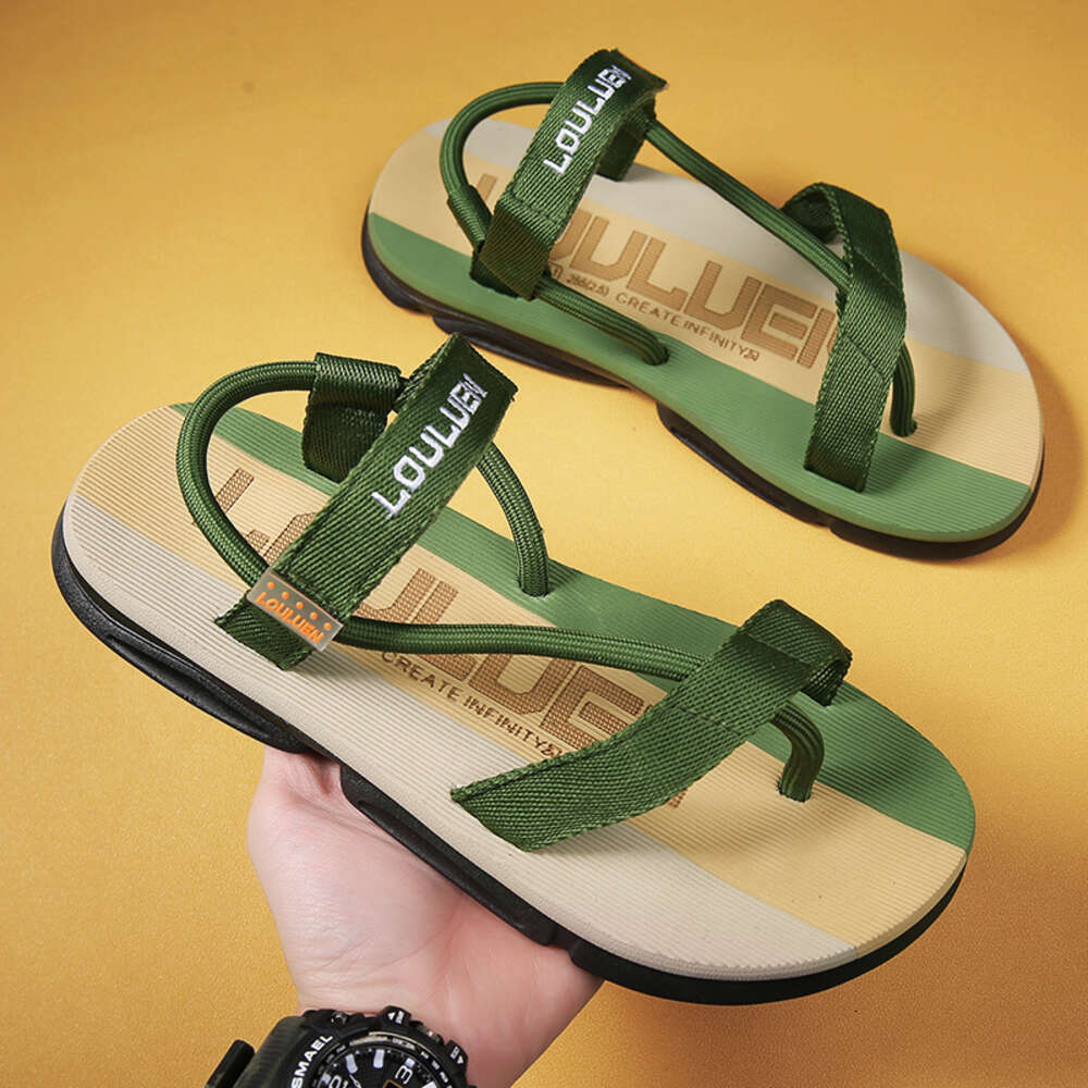 2023 Wholesale Designer Flat Sandal Men Summer Fashion Outdoor Flip-flops Custom Slippers with Soft Beach Sandals