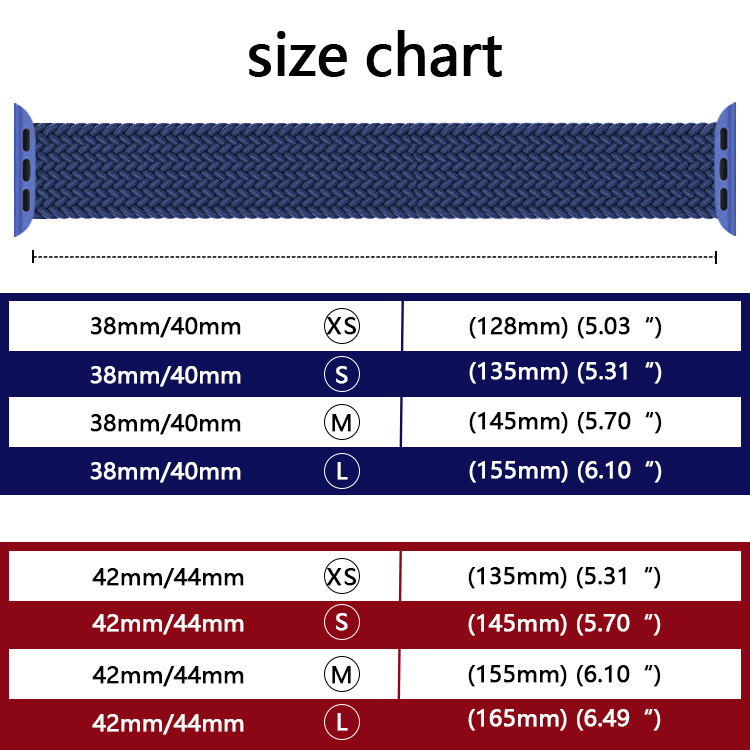 Nylon Braided Solo Loop Band for Apple Watch Strap with adjustable Buckle 38mm 44mm 41mm 45mm 44mm 40mm Elastic Wristband Bracelets iwatch Series Watc