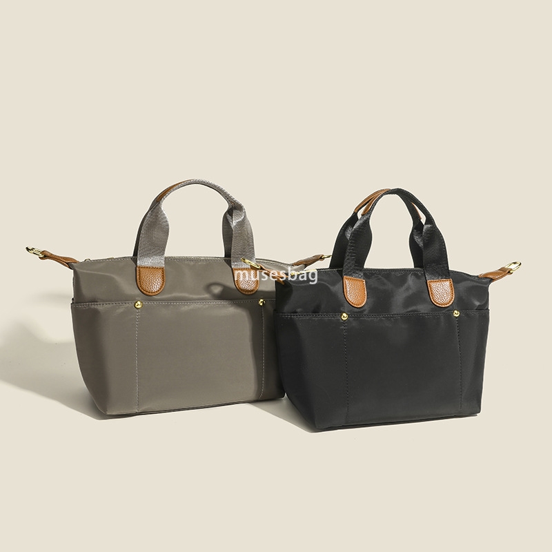 Fashion Commuter Nylon Cloth Women Bag New Spring/Summer Waterproof Canvas Korean Edition Single Shoulder Crossbody Dumpling Tote Bag