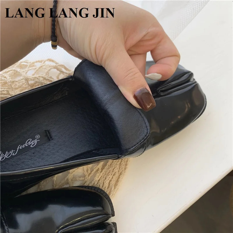 Women Flats Tabi Ninja Moccasins Round Split Toe Shallow Lazy Slip On Slingback Mules Leather Shoes Soft Loafers Slip On Ballet 240617 a9