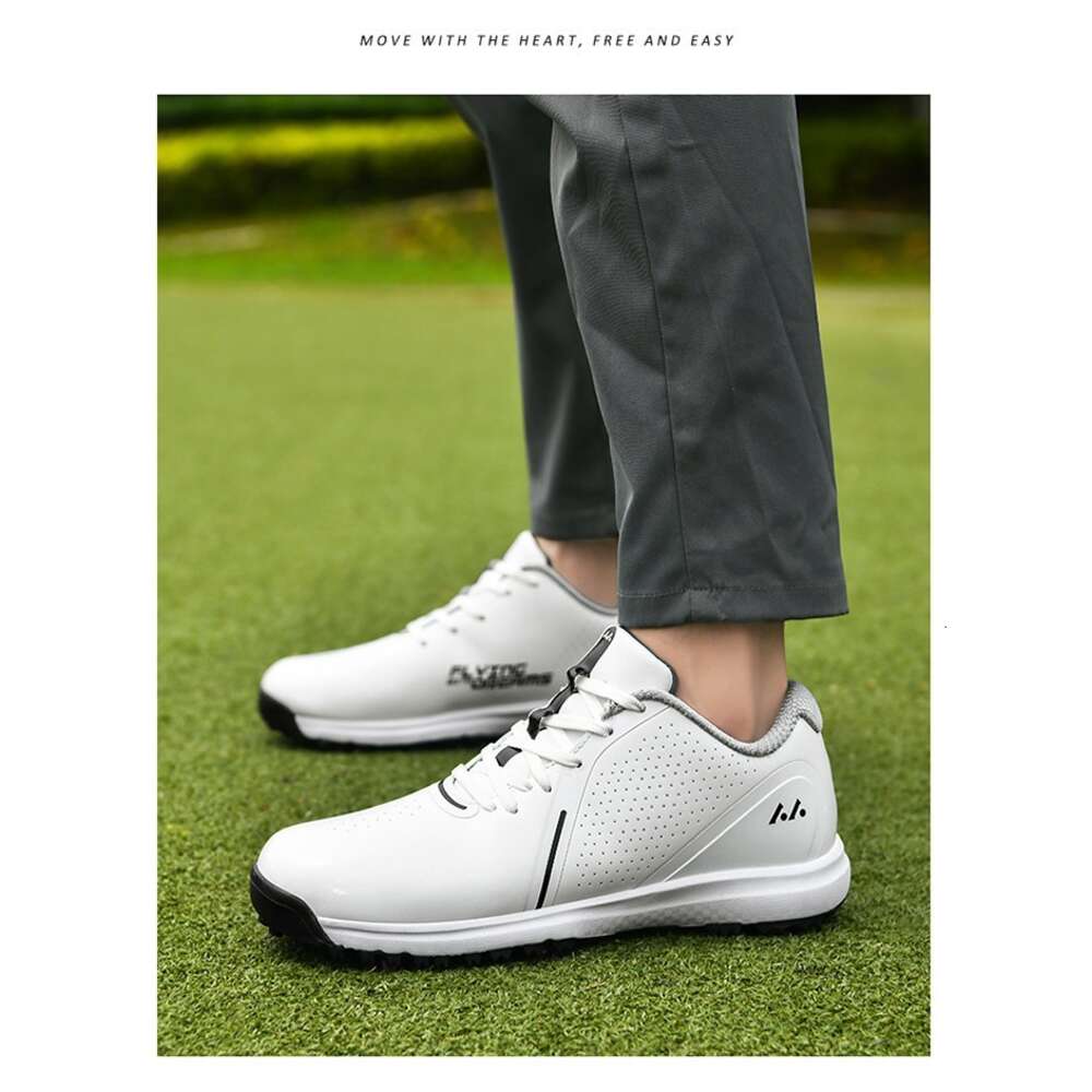 For Good New Quality Sport Shoe Mens Anti Slippery Spikes Golf Training Man Leather Walking Shoes Men Ddmysaturn