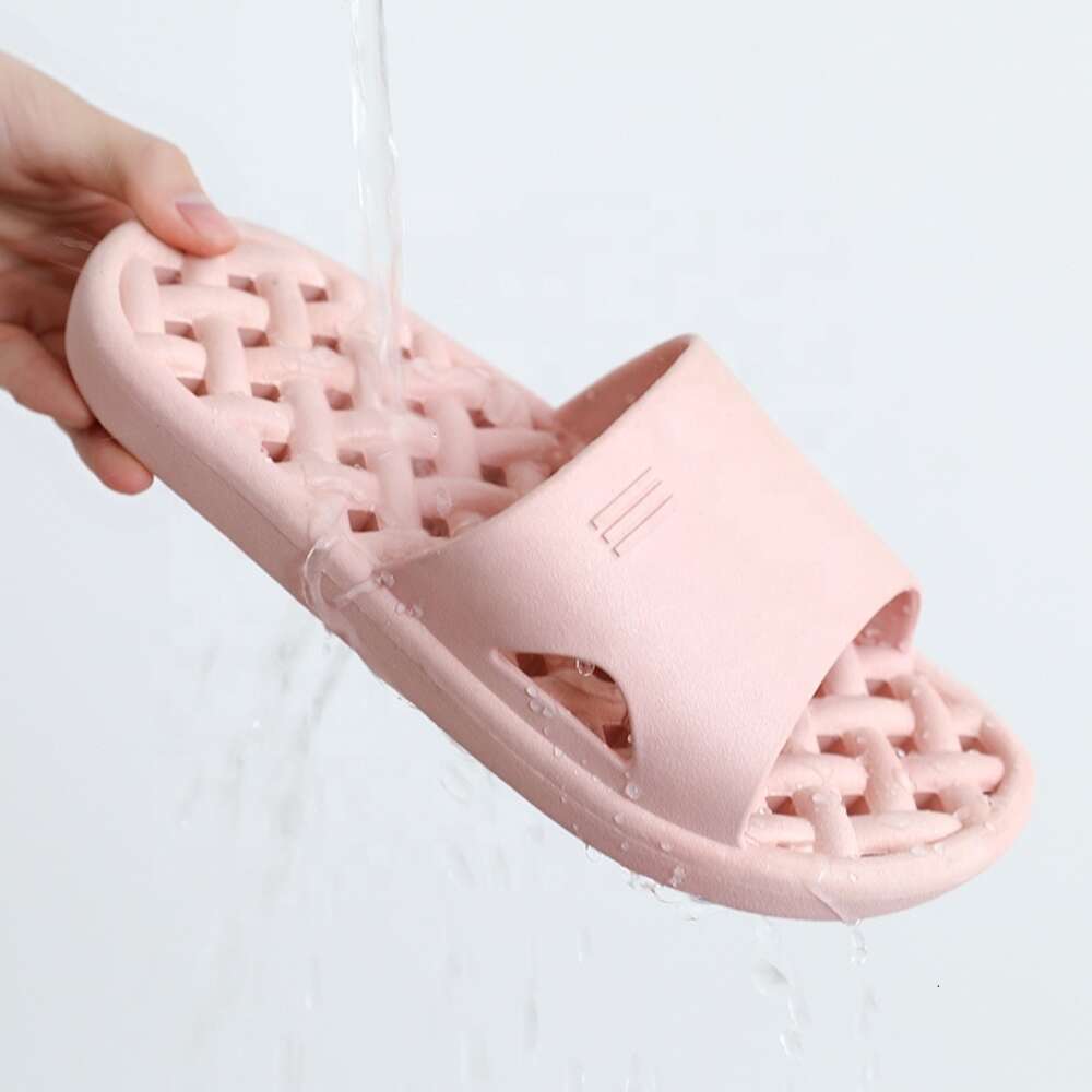 Bathroom Men Sandals Slippers Summer Women's Bathing Anti Slip Leak Quick Drying Hollow Soft Bottom Hole Indoor Home