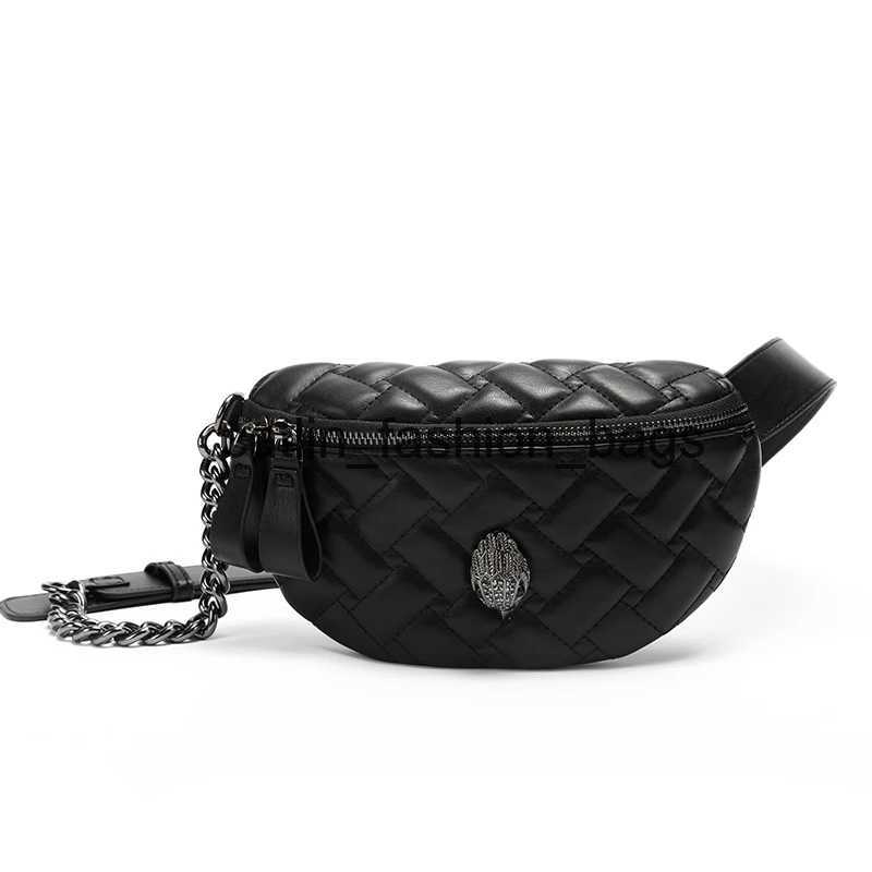Cross Body Classic Fashion Womens Bag Kurt Eagle Head Soft PU Leather Diamond Checkered Shoulder Cross Black Ch Bag Womens Handbagcaitlin_fashion_bags H240617
