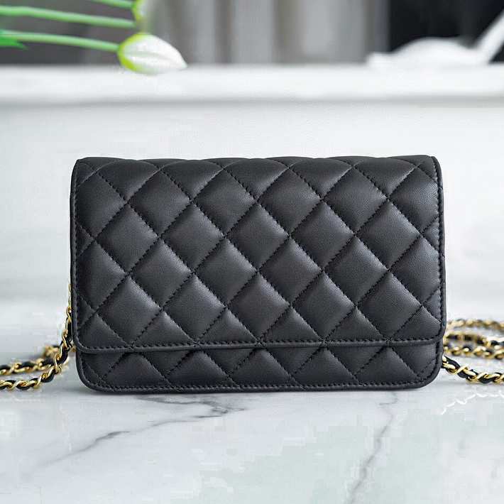 lambskin Top Quality Fashion Bag Women Designer bag Wallet On Chain caviar bags Grained Shiny Calfskin Crossbody Bags Shoulder Purse handbag 0203