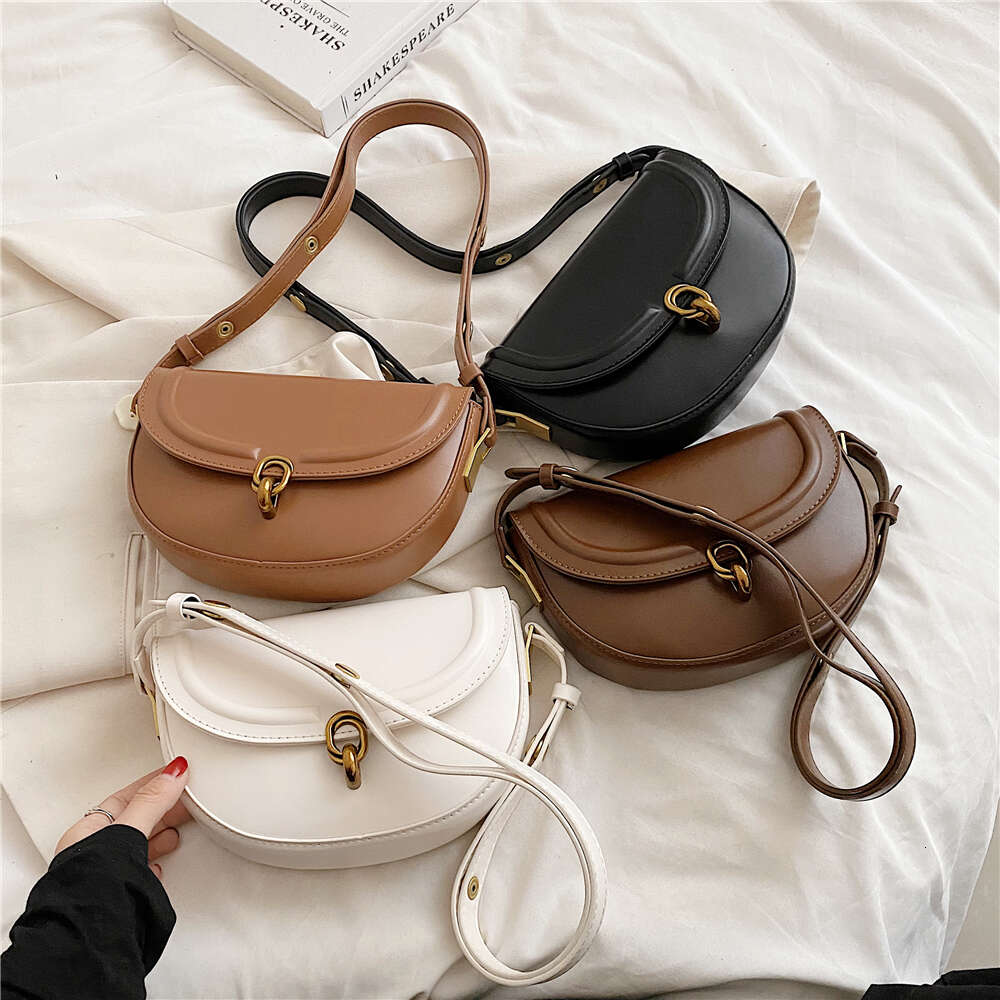 Toptrends Saddle Small Crossbody For Women 2024 Trend Designer Underarm Shoulder Bags PU Leather Ladies Handbags And Purses h6.17#38