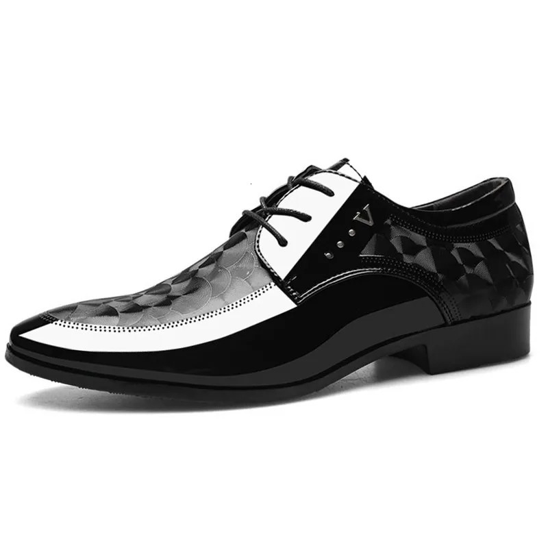 Oxford leather mens shoes casual dress mens lace breathable formal office mens large-sized 38-48 apartments 240615