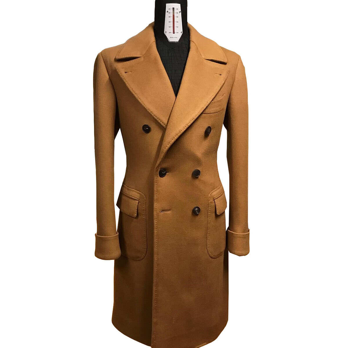 Woolen Men Overcoat Mens Suit Custom Made Costume Homme Formal Double Breasted Autumn Winter Long Coat Designer Jacket