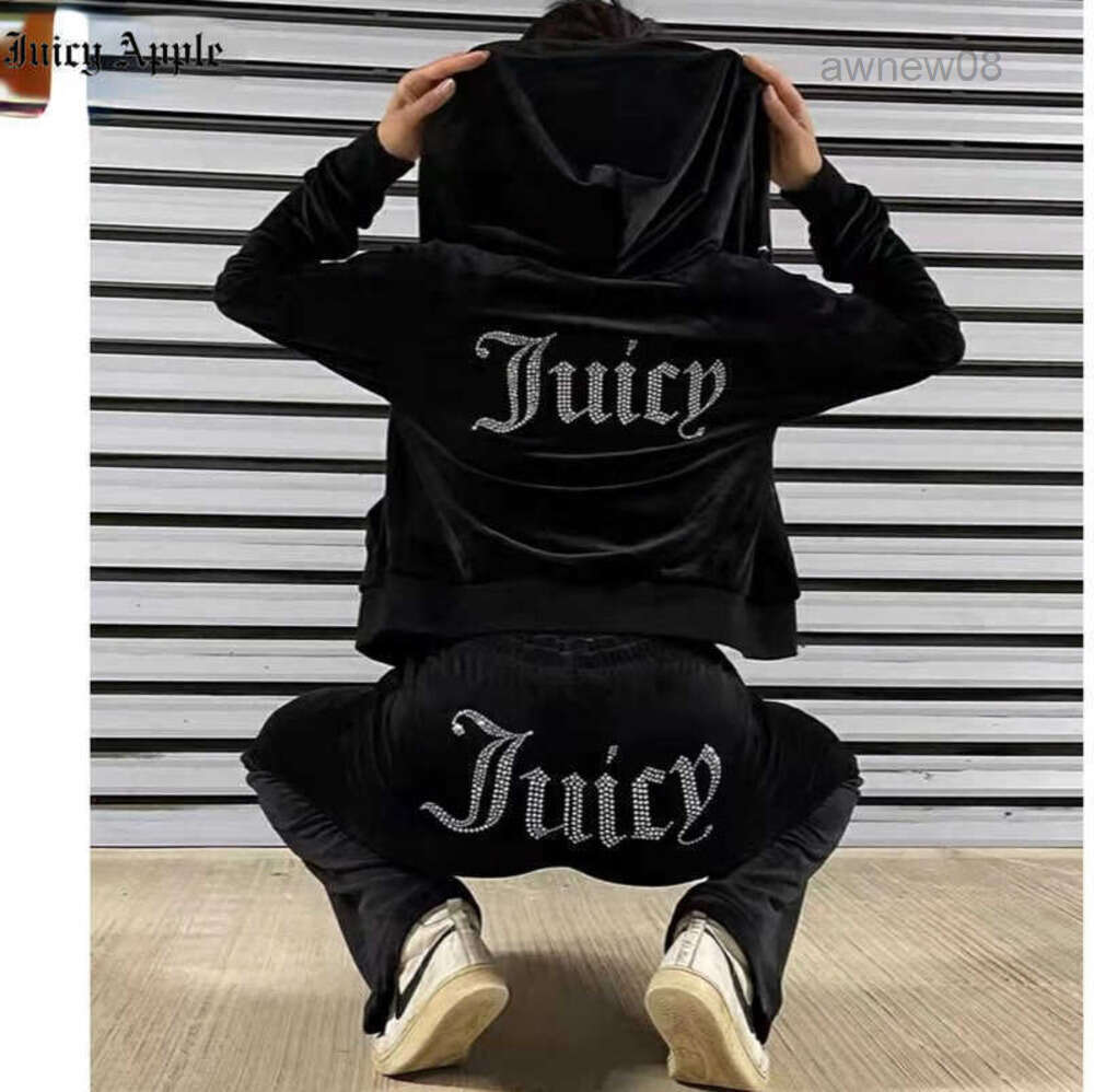 Womens Velvet Tracksuit Set - Two Piece Velour Sweatsuit Outfit with Hoodie and Pants for Leisure u0026 Sports L251108B6AG