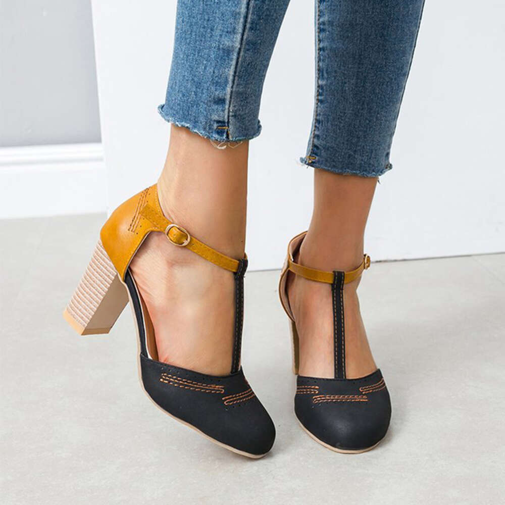 High Women S Heels Fashion Hollow Shoes For Summer Pointed Toe Mix Color Party Plus Size Ladies Pumps New Footwear Ddmysaturn