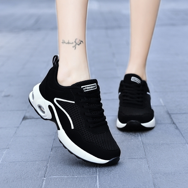 Sneakers Women Spring Casual Women's Shoes Fashion Black Mesh Comfortable Sports Shoes Low Top Fashion Tide Shoes