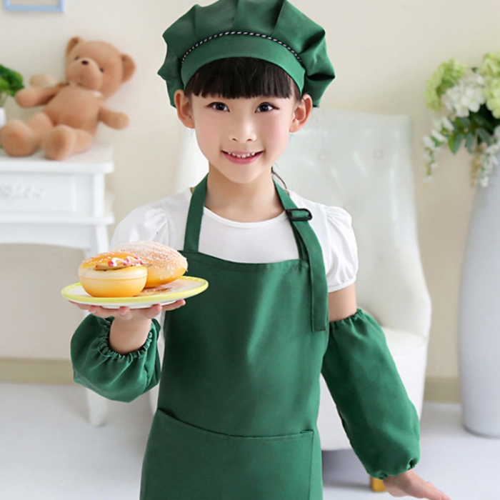 Kids Aprons Pocket Craft Cooking Baking Art Painting Kids Kitchen Dining Bib Children Aprons Kids Aprons for Gardening Smock