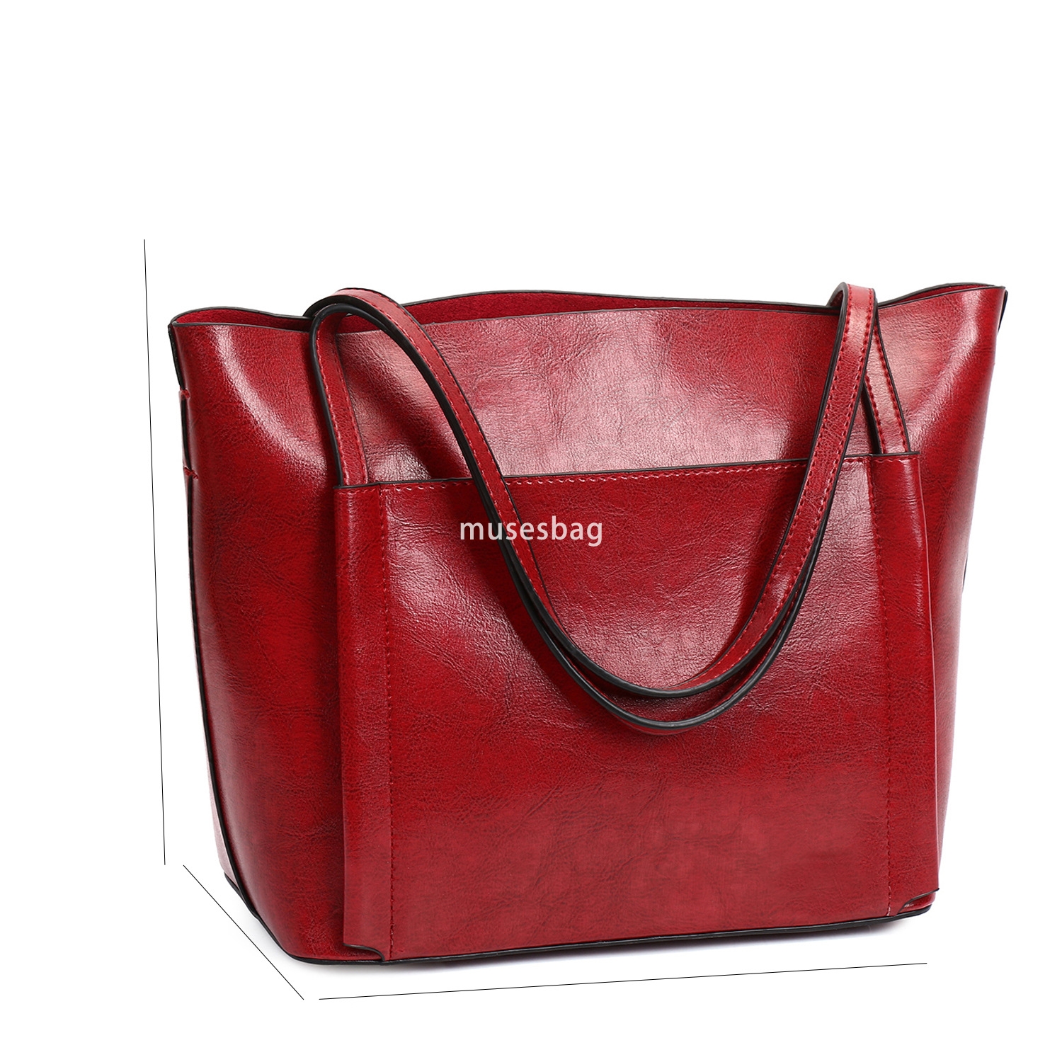 High quality women designer classic retro multifunctional bag European and American fashion large capacity oil wax leather single shoulder crossbody b