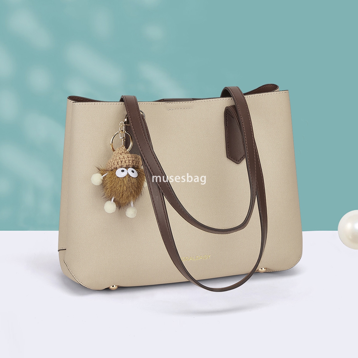 New urban minimalist and large capacity single shoulder bag for women's underarm bag commuting tote bag fashionable and versatile women's ba