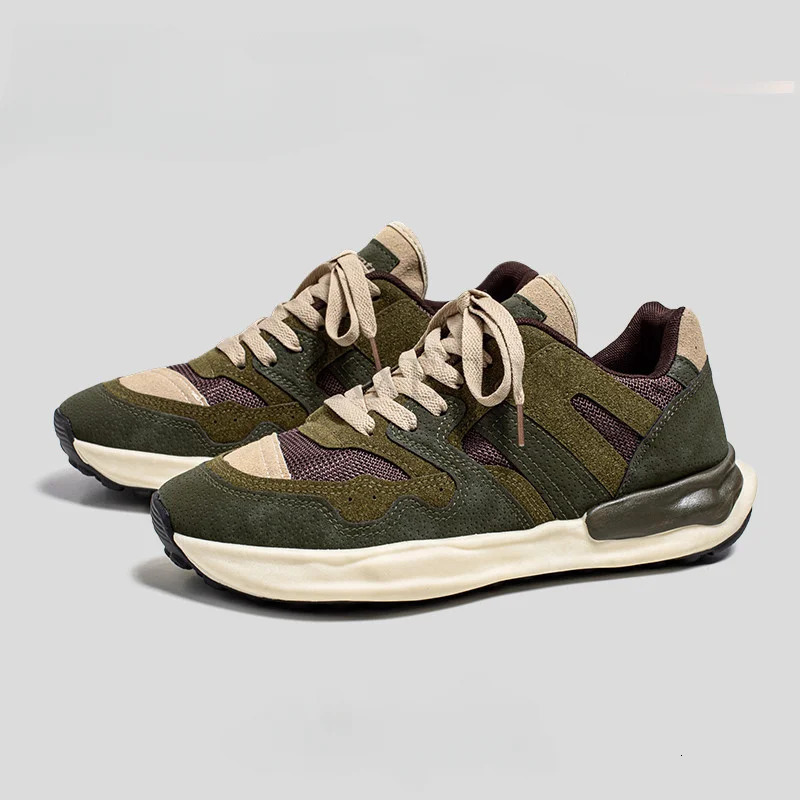 Simple Suede Lightweight Mens Casual Breathable Fashion Anti-collision Cushioning Wear-resistant Non-slip Shoes Men