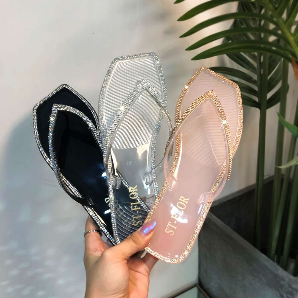 SUMMER WOMEN Colorful Diamonds CRYSTAL SHOES SLIPPERS LADY FASHION FILP-FLOP