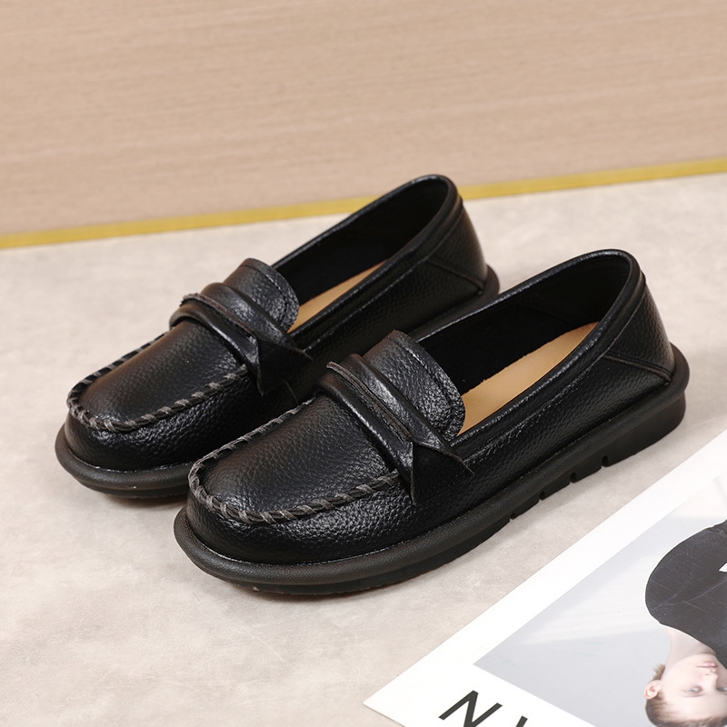 2024 Spring Loafers: Women's Soft Leather Casual Slip-on Flats dh910320090