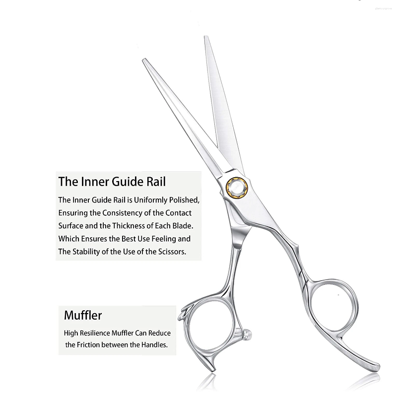 FnLune 6.0 VG-10 Professional Hair Salon Scissors Cut Barber Tools Haircut Thinning Shear Hairdressing Swiss Bearing