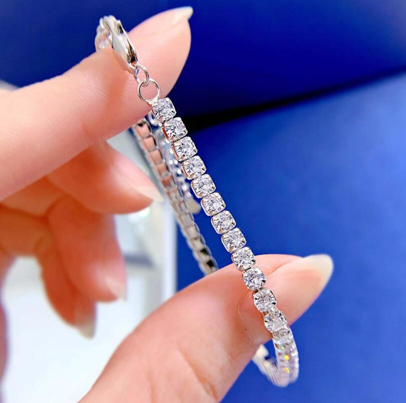 2024 Sparkg Peach Heart Wedding Bracelet: Real Moissanite & Gold, Women's Jewelry