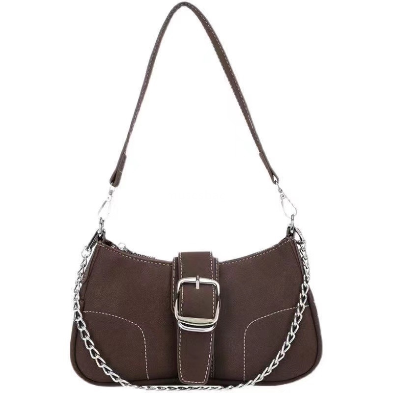 Unique and high-end underarm bag popular for women in spring and summer Versatile and versatile with one shoulder and diagonal cross frosted chain
