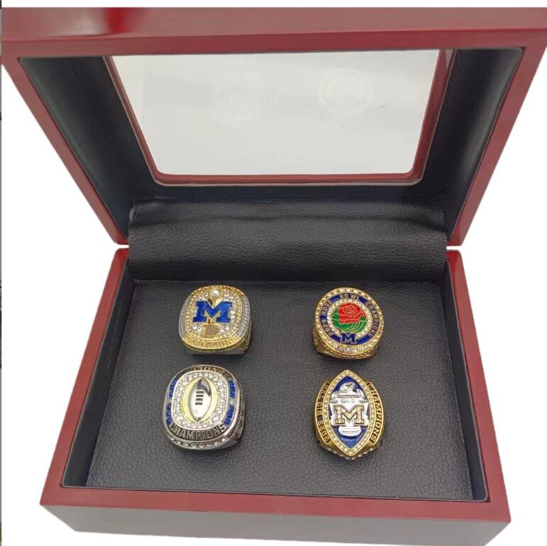Collectible Team Championship Ring Set Display Box Included Ideal Sport Keepsake michigan football jersey michigan football wear R250819