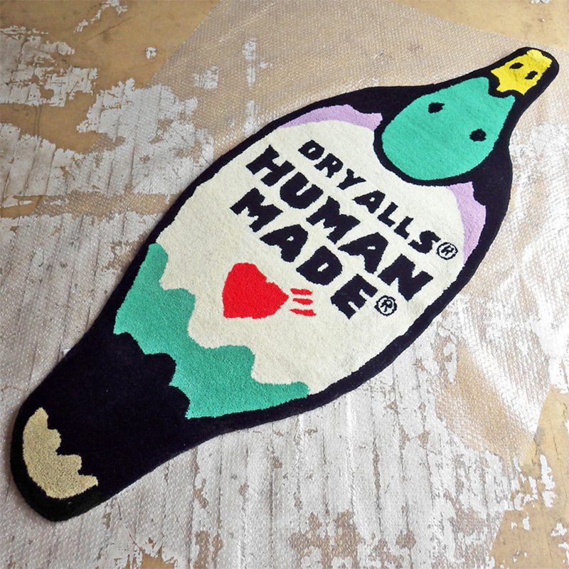 Home Furnishings Art Carpet Human Made Classic Duck Shape Rug Parlor Bedroom Playroom Hypebeast Collection Handtufted Trending Floor Mat Supplier