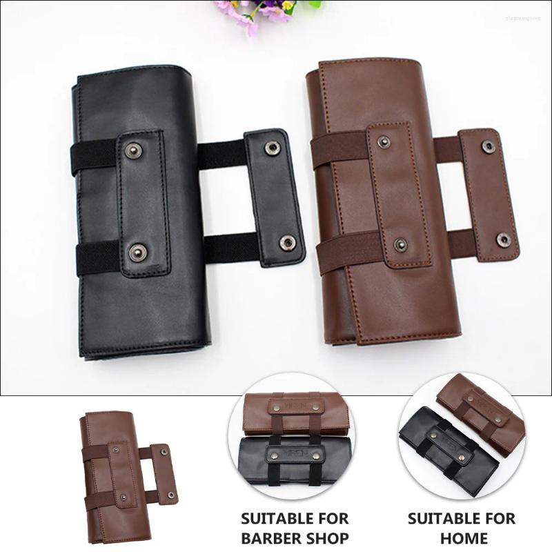 Hair Scissor Holster PU Salon Barber Shear Hairdressing Waist Holder Case Bag For Hairdressers Stylist Black