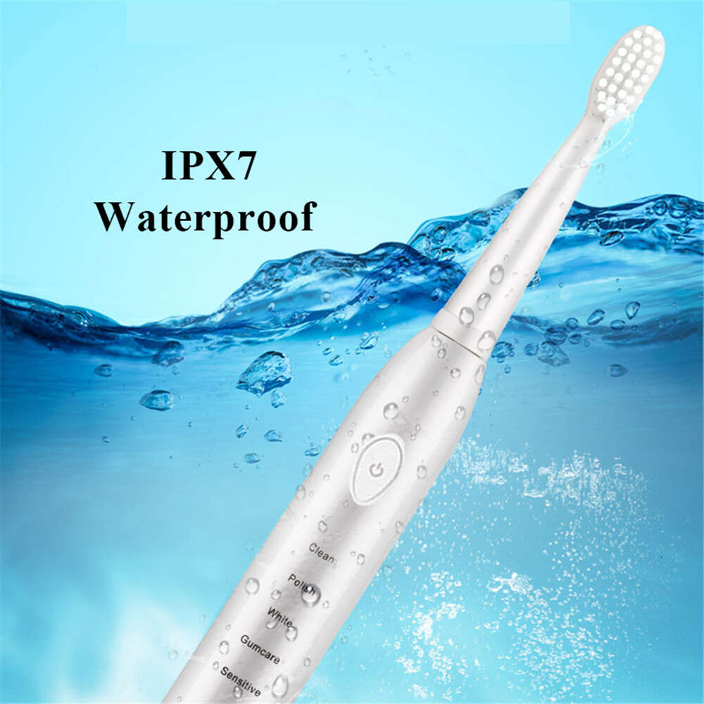 Super Sonic Electric Toothbrush for Adults Kid Smart Timer Whitening IPX7 Waterproof USB Charge Replaceable Brush Head J110 J209 F618-15