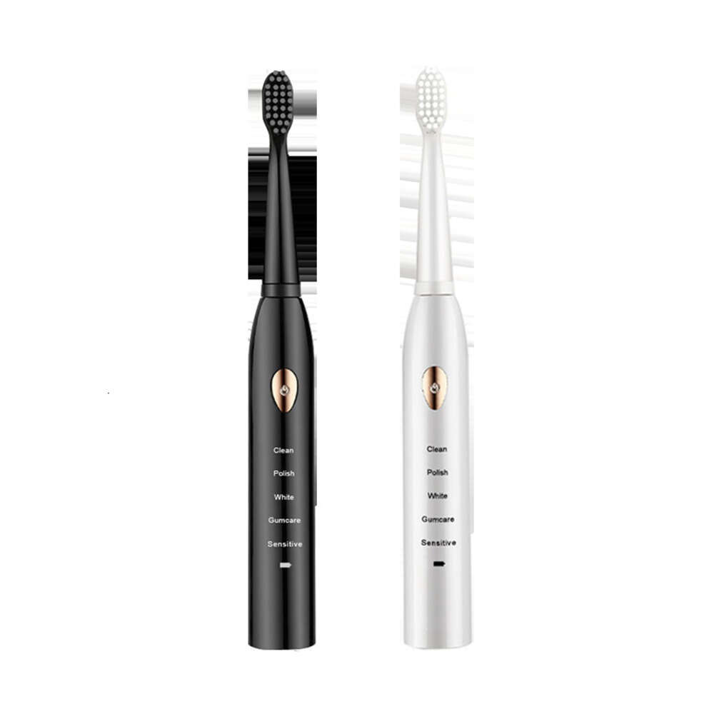 Jianpai Black White Classic Toothbrush Adult 5-gear Mode USB Charging IPX7 Waterproof Acoustic Electric F618-25