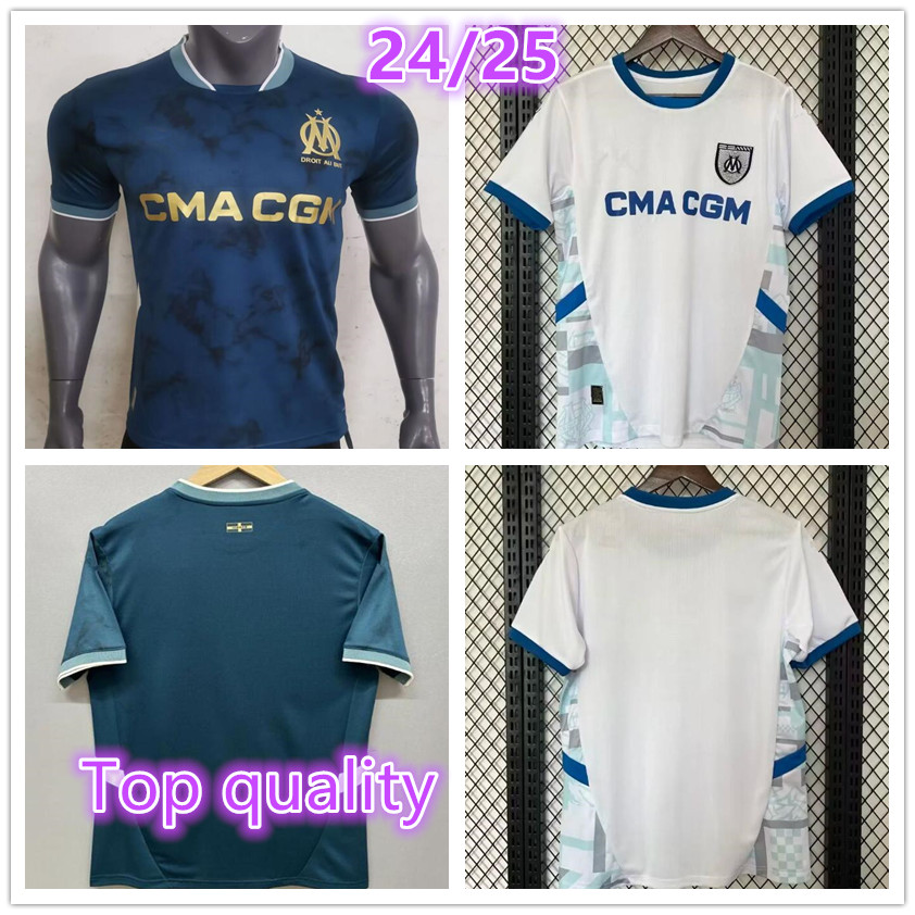 2024 2025 maillot MarseilleS soccer jerseys foot CUISANCE GUENDOUZI ALEXIS PAYET CLAUSS football shirts men VERETOUT Under OM Olympique Vitinha fans jersey
