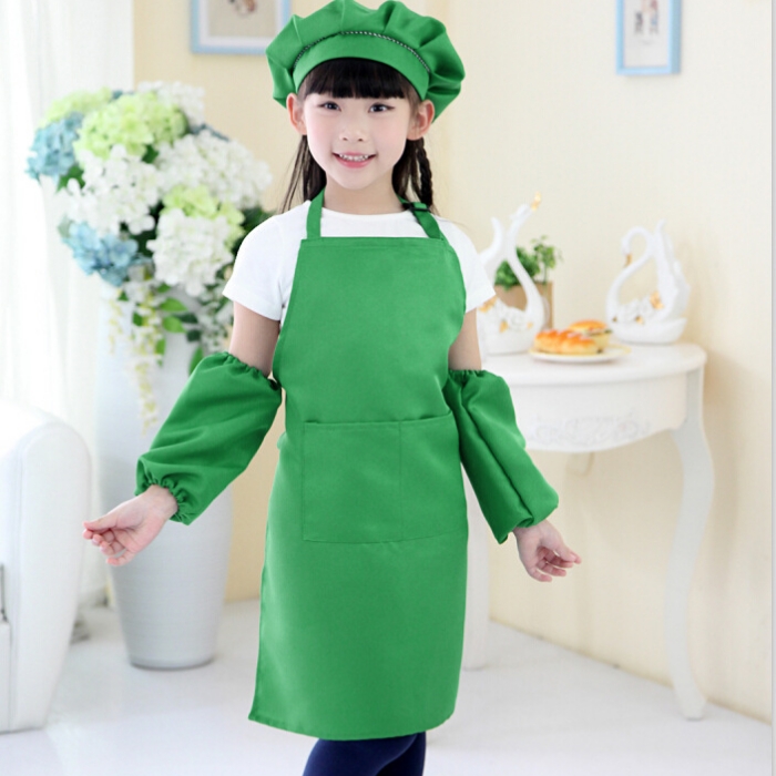 Kids Aprons Pocket Craft Cooking Baking Art Painting Kids Kitchen Dining Bib Children Aprons Kids Aprons for Gardening Smock
