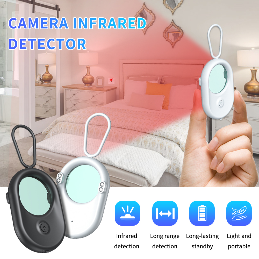 T02 Mini Smart Hidden Camera Infrared Detector Anti Snooping Detector High Sensitivity Small Portable Smart trackers Detector