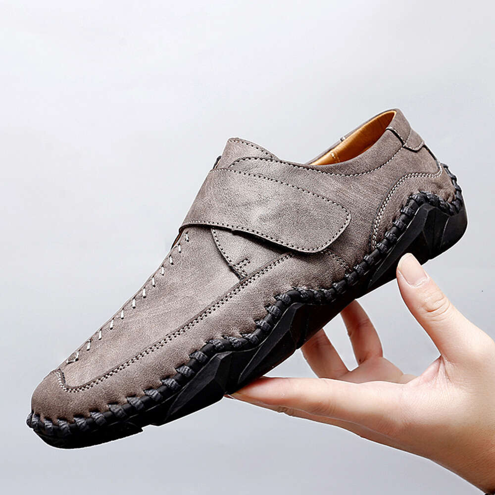 Men New Summer Leather Casual Fashion Soft Loafers Moccasins Breathable Slip On Driving Shoes Big Size Ddmysaturn