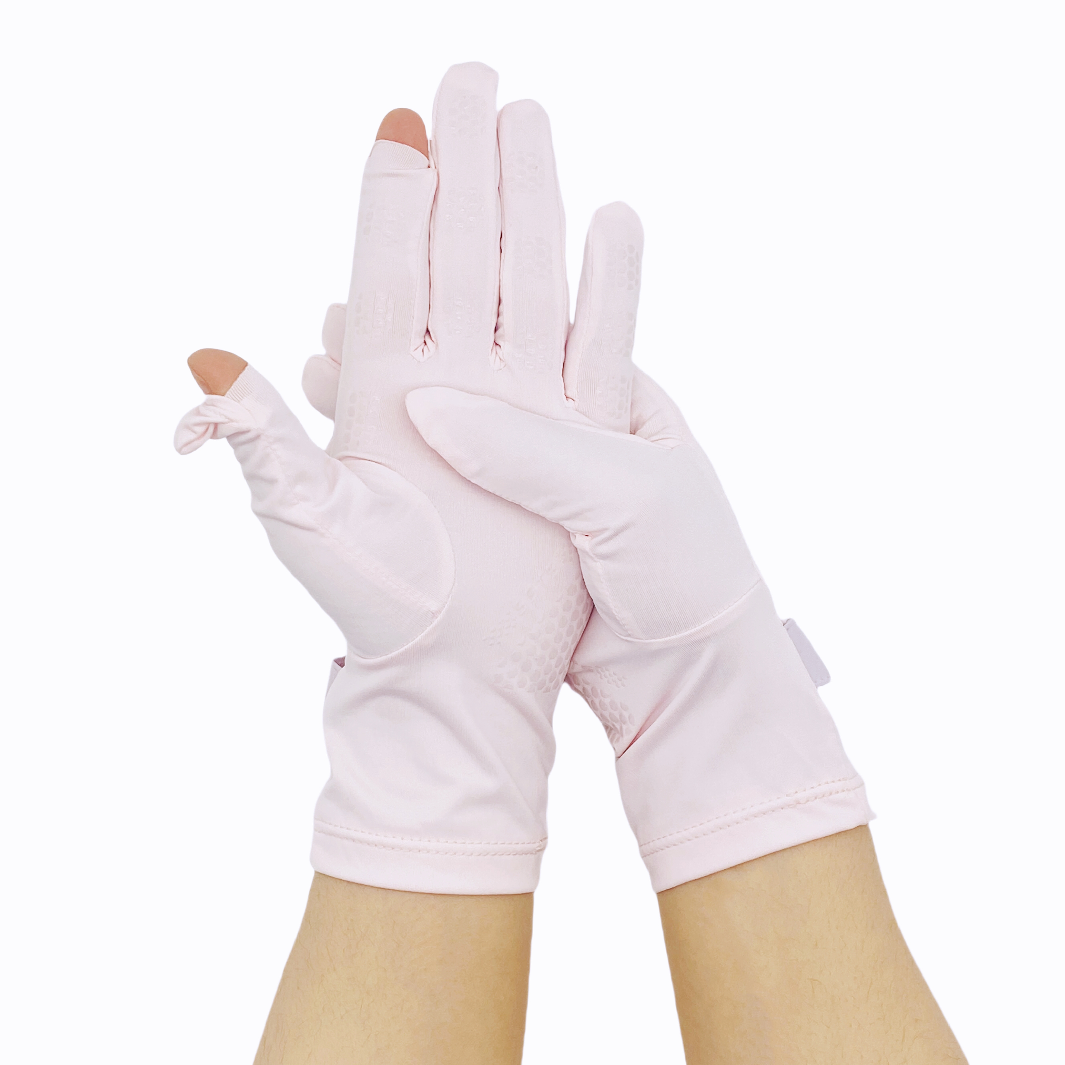 Summer Ice Silk Anti UV Riding Anti slip and Breathable Thin Gloves Leakage Finger Touch Screen