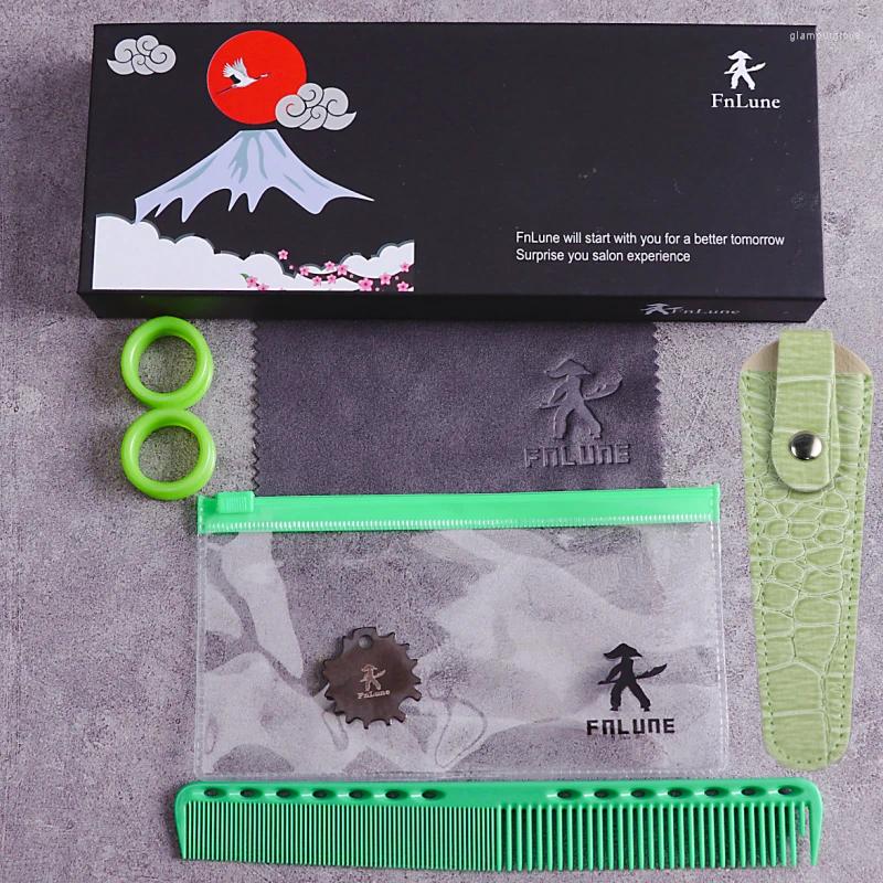 FnLune 6.0 VG-10 Professional Hair Salon Scissors Cut Barber Tools Haircut Thinning Shear Hairdressing Swiss Bearing