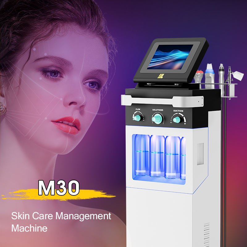 10 in 1 Full Face Beauty Dermabrasion EMS RF Skin Lifting Acne Blackhead Remover Oxygen Aqua Jet Deep Cleansing Anti-aging Skin Beauty Salon